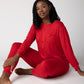 Luxury Jogger Pajama Set WOMEN'S PAJAMAS brass & roe Red L 