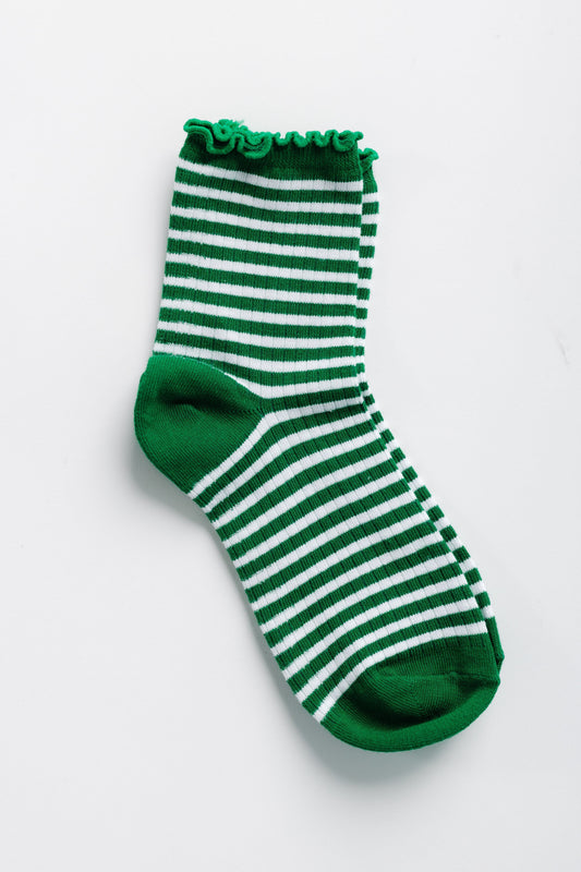 Cove Emerald City Socks WOMEN'S SOCKS Cove Accessories Green Stripe OS 