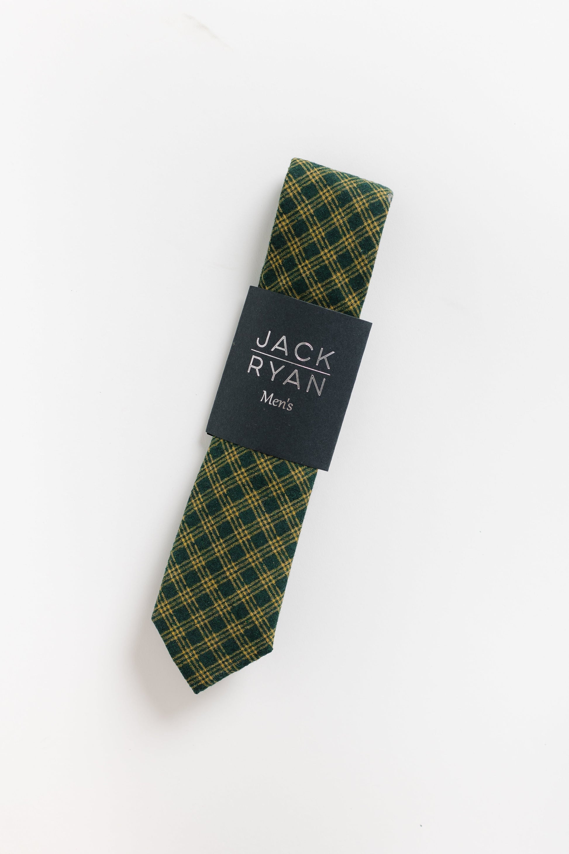 The Alexander Tie MEN'S TIE JACK RYAN Green/Yellow Plaid Men's 