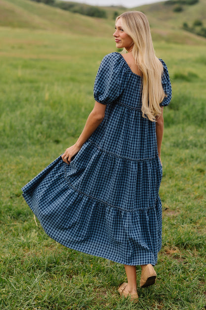 Brass & Roe Charity Tiered Midi Dress WOMEN'S DRESS brass & roe 