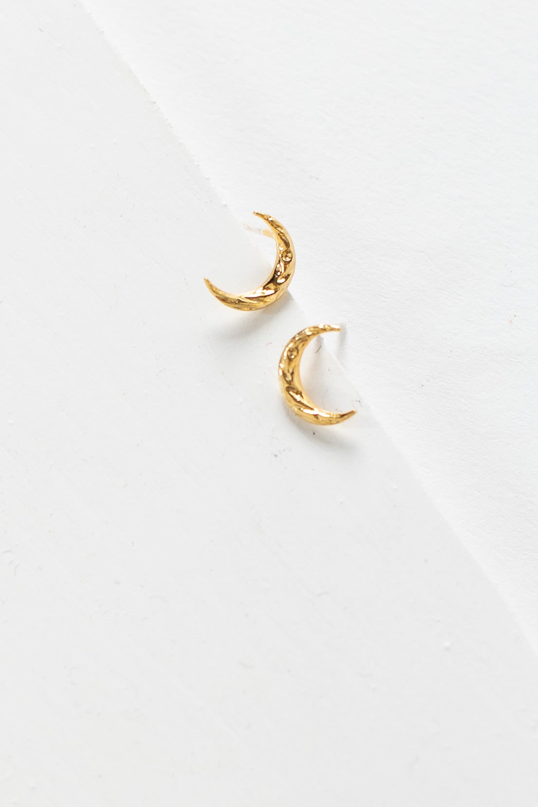 Gold Moon Earrings WOMEN'S EARINGS Cove Gold Plated OS 
