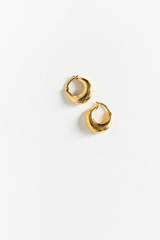 Chelsea Chunky Gold Hoops WOMEN'S EARINGS Cove Gold Plated OS 
