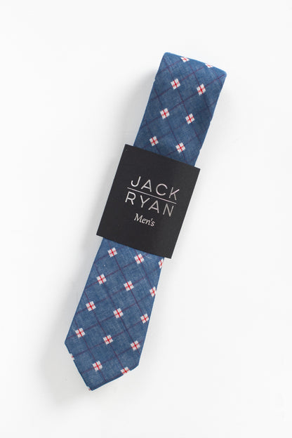 The Logan Tie MEN'S TIE JACK RYAN Blue Men's 