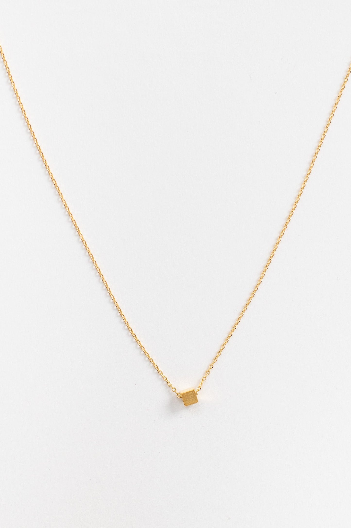 Floating Block WOMEN'S NECKLACE Cove Gold 16" 