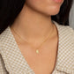 Oblong Moon & Stars Necklace WOMEN'S NECKLACE Cove Gold Plated 16" 