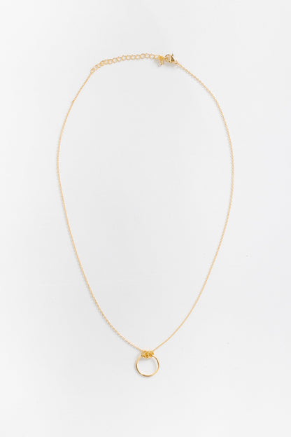 Lakeside Gold Circle Necklace WOMEN'S NECKLACE Cove 