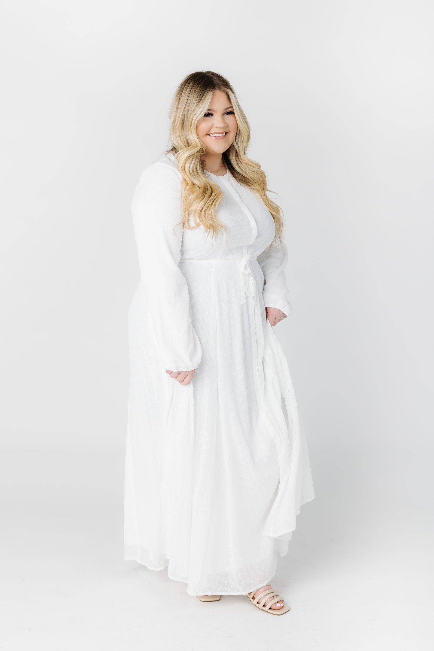 Brie Ditsy Dress WOMEN'S DRESS Arbor White XXL 