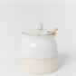 Stoneware Sugar Pot & Spoon HOME ACCESSORIES Creative Co-Op 