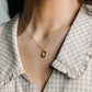 Hammered Oval Necklace WOMEN'S NECKLACE Cove 