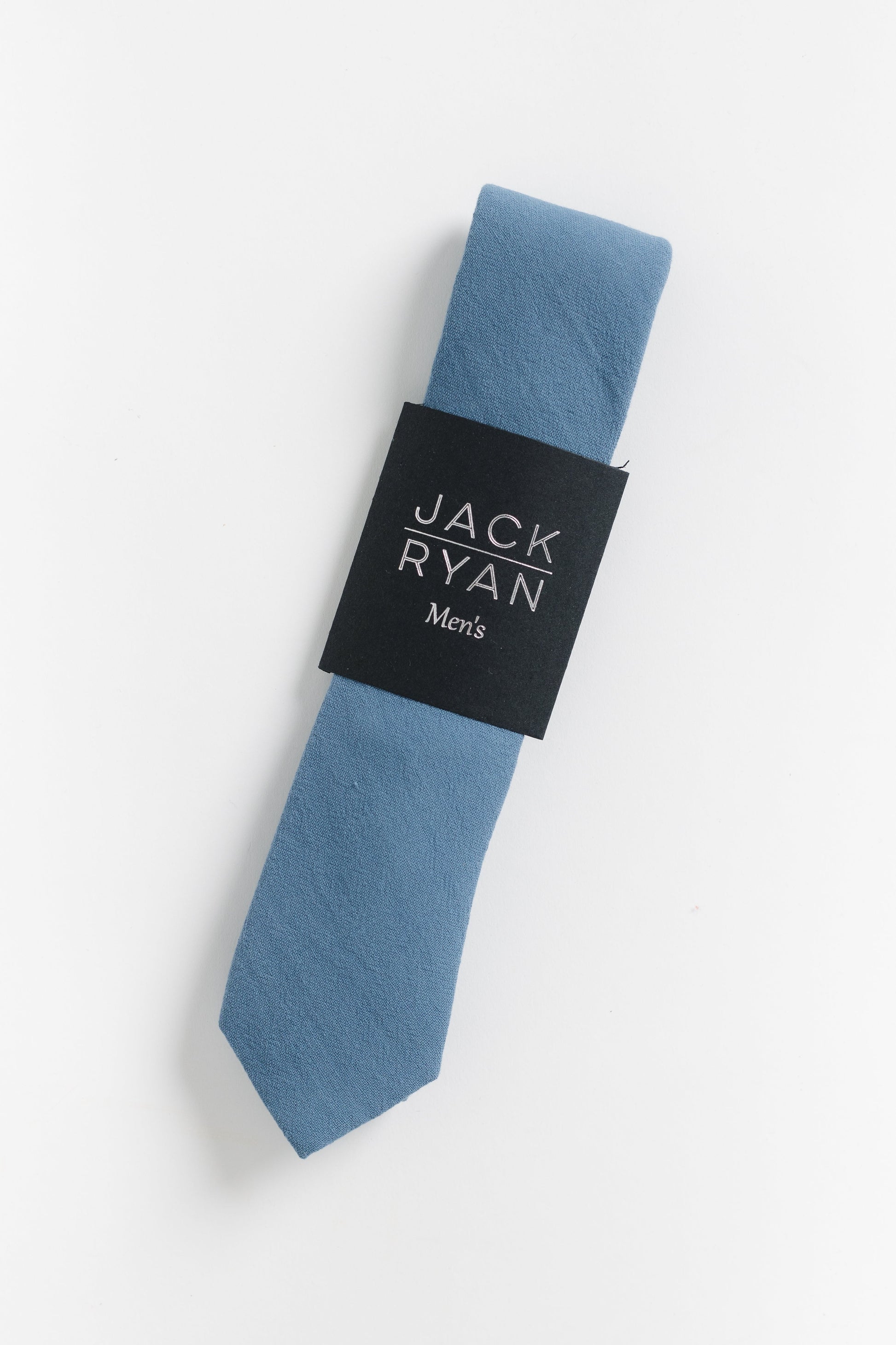 Jack Ryan Solid Collection MEN'S TIE JACK RYAN Dusty Blue 58"L x 2.25"W 