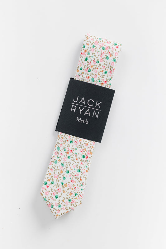 Jack Ryan Spring Collection - Leonard MEN'S TIE JACK RYAN Leonard Floral 58"L x 2.25"W 