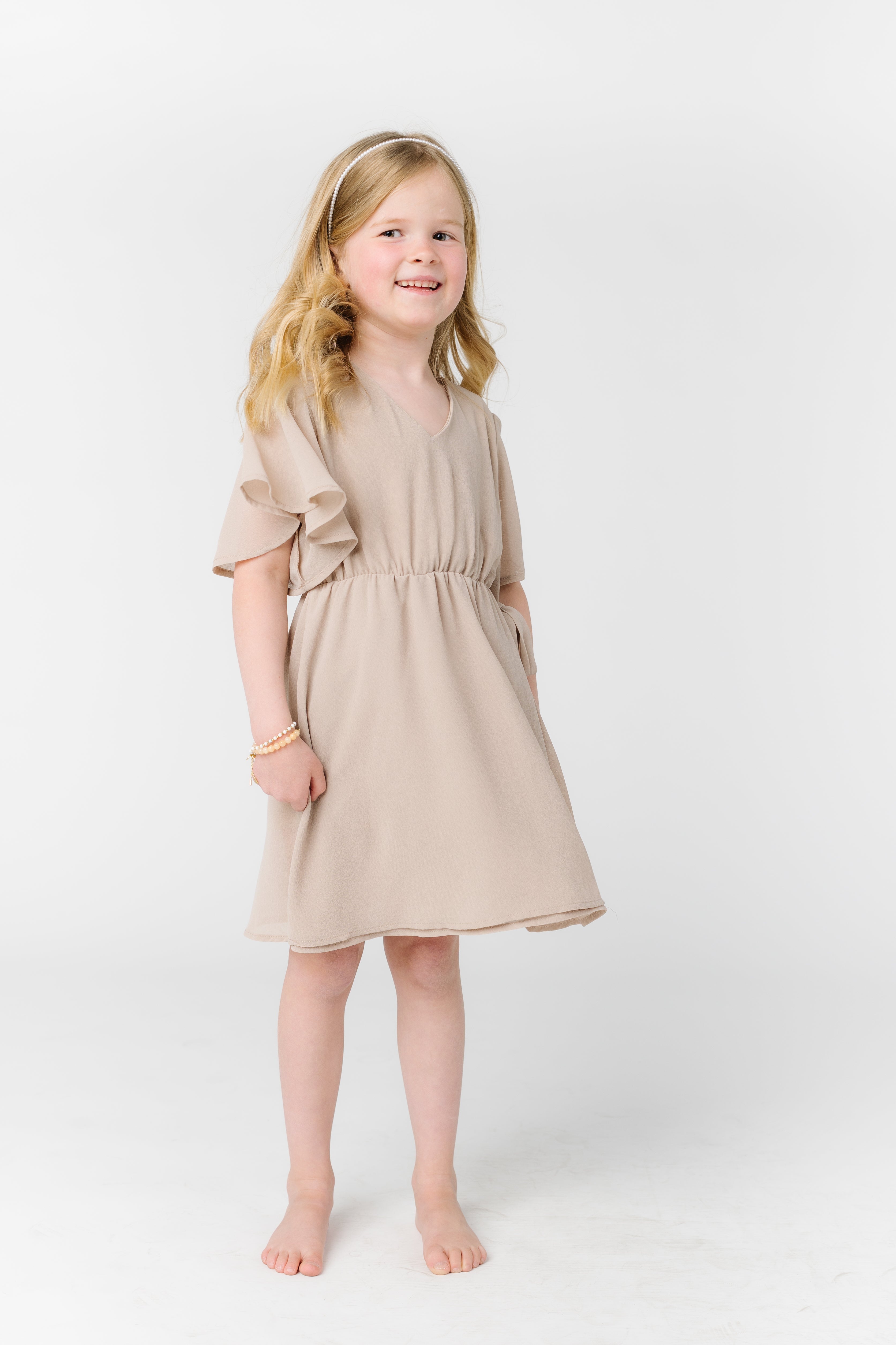 Girls shop flutter dress