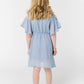 Little Naples Flutter Sleeve Girl's Dress - Arbor Blue GIRL'S DRESS Arbor 