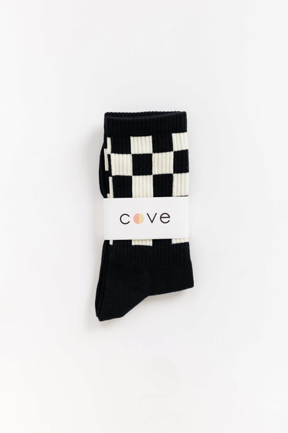 Cove Checker Retro Socks WOMEN'S SOCKS Cove Accessories 