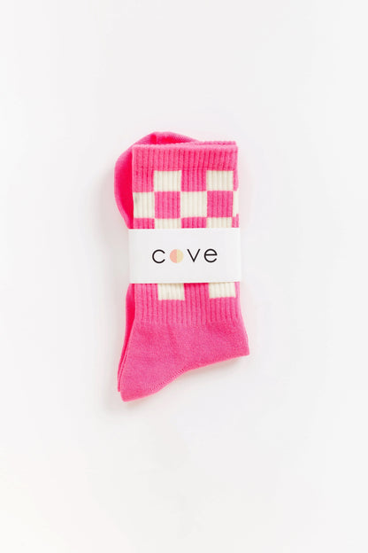 Cove Checker Retro Socks WOMEN'S SOCKS Cove Accessories 