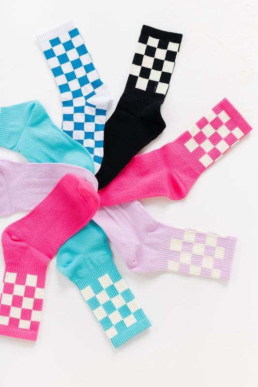 Checker Retro Socks WOMEN'S SOCKS Cove Accessories 