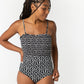 Waves Floral Smocked One Piece WOMEN'S SWIM ONEPIECE Lumi 