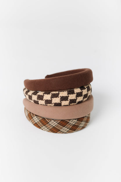 Cove Hair Band Fall Collection WOMEN'S HAIR ACCESSORY Cove Accessories Tan Plaid OS 