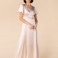 Ava Satin Dress - Champagne Bridesmaid Dress Arbor 