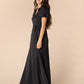 Mila Satin Dress - Black Bridesmaid Dress Arbor 