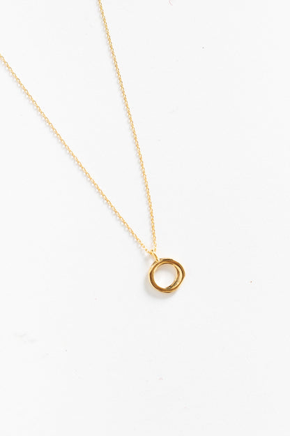 Linked Circle Necklace WOMEN'S NECKLACE Cove Gold Plated 16" 