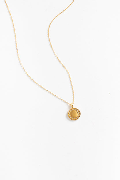 Border Gold Necklace WOMEN'S NECKLACE Cove Gold Plated 16" 