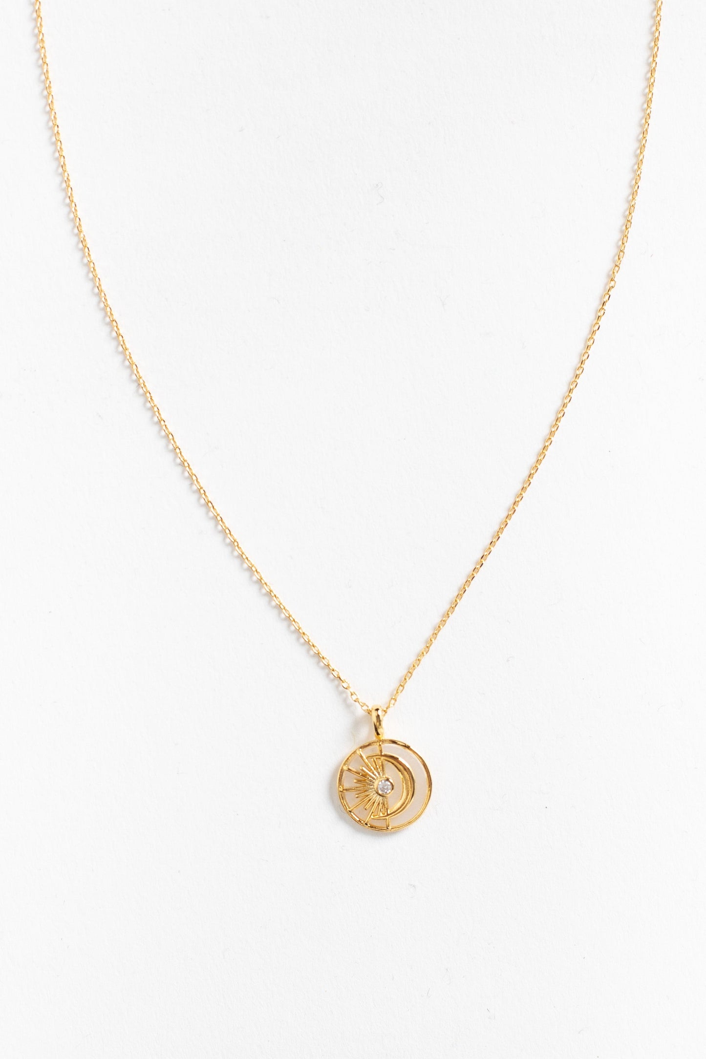 Mother of Pearl Sun & Moon WOMEN'S NECKLACE Cove 