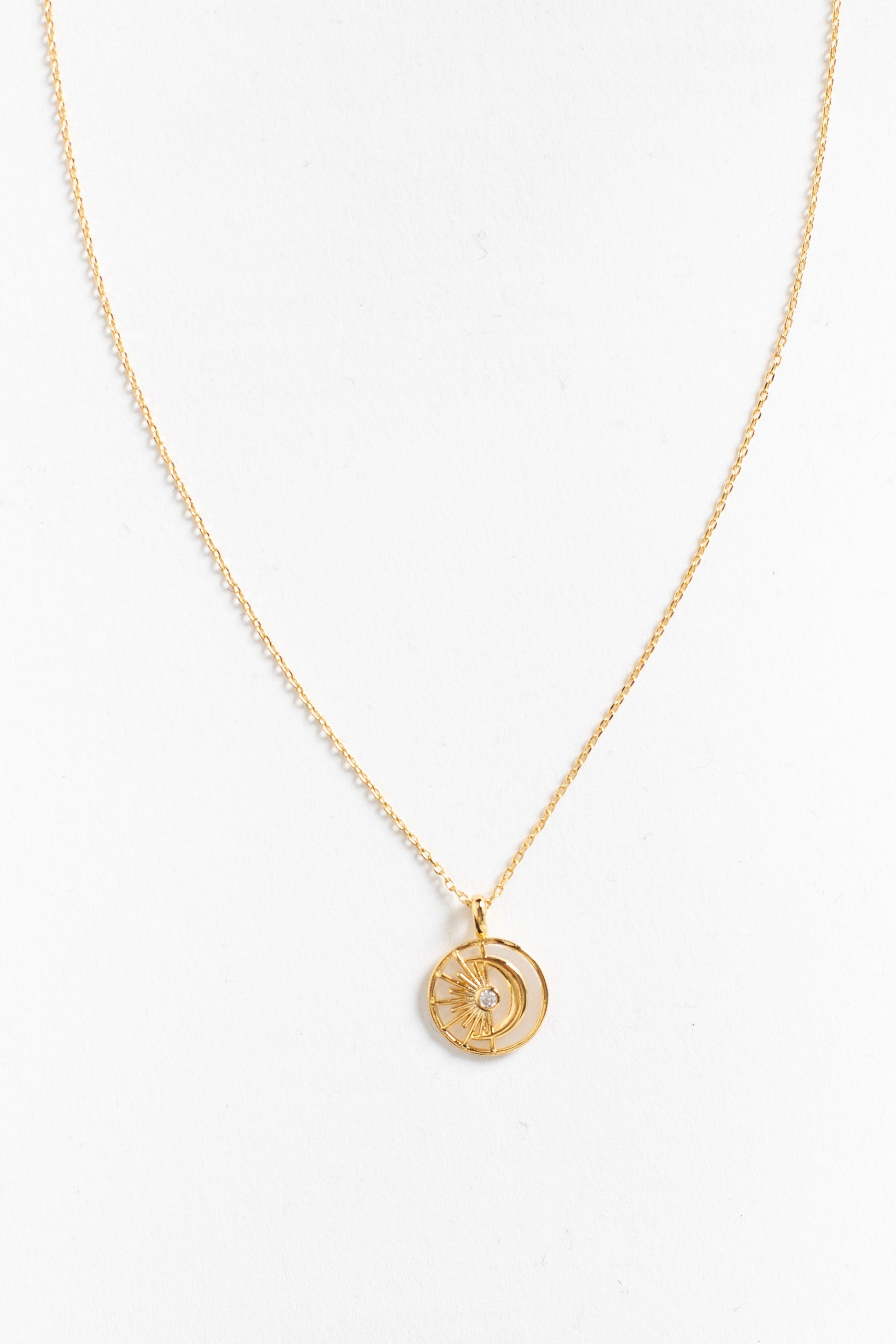 Mother of Pearl Sun & Moon WOMEN'S NECKLACE Cove 