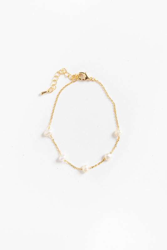 Pearl Charm Bracelet WOMEN'S JEWELRY Cove OS White 