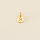 Small Letter Disk Pendant WOMEN'S JEWELRY Cove Matte Gold H 