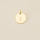Large Letter Disk Pendant WOMEN'S JEWELRY Cove Matte Gold I 