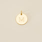 Large Letter Disk Pendant WOMEN'S JEWELRY Cove Matte Gold M 