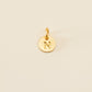 Small Letter Disk Pendant WOMEN'S JEWELRY Cove Matte Gold N 