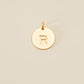 Large Letter Disk Pendant WOMEN'S JEWELRY Cove Matte Gold R 
