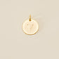 Large Letter Disk Pendant WOMEN'S JEWELRY Cove Matte Gold V 