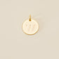 Large Letter Disk Pendant WOMEN'S JEWELRY Cove Matte Gold W 