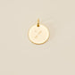 Large Letter Disk Pendant WOMEN'S JEWELRY Cove Matte Gold X 