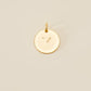 Large Letter Disk Pendant WOMEN'S JEWELRY Cove Matte Gold Y 