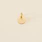 Small Letter Disk Pendant WOMEN'S JEWELRY Cove Matte Gold Y 