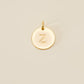 Large Letter Disk Pendant WOMEN'S JEWELRY Cove Matte Gold Z 