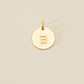 Large Letter Disk Pendant WOMEN'S JEWELRY Cove Matte Gold B 