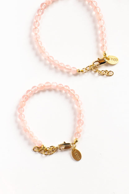 Round pink bead baby bracelet