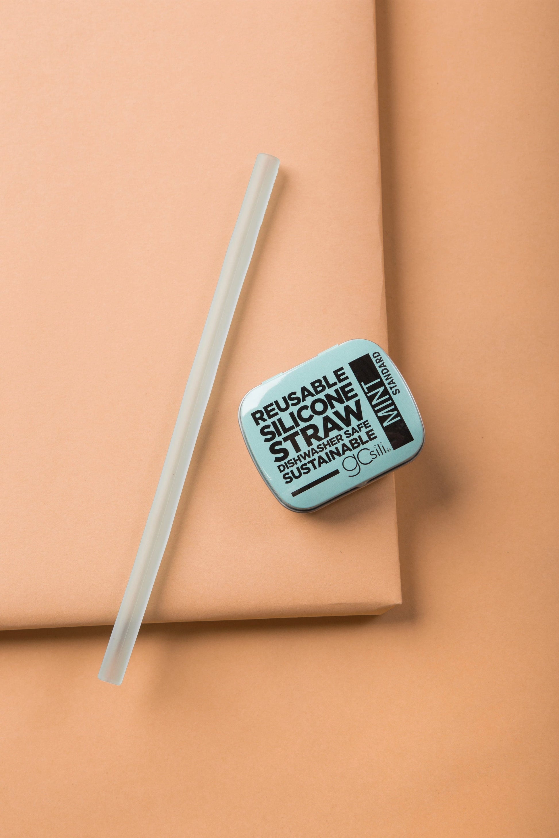 Reusable Silicone Straw HOME GOODS Called to Surf Standard Mint 