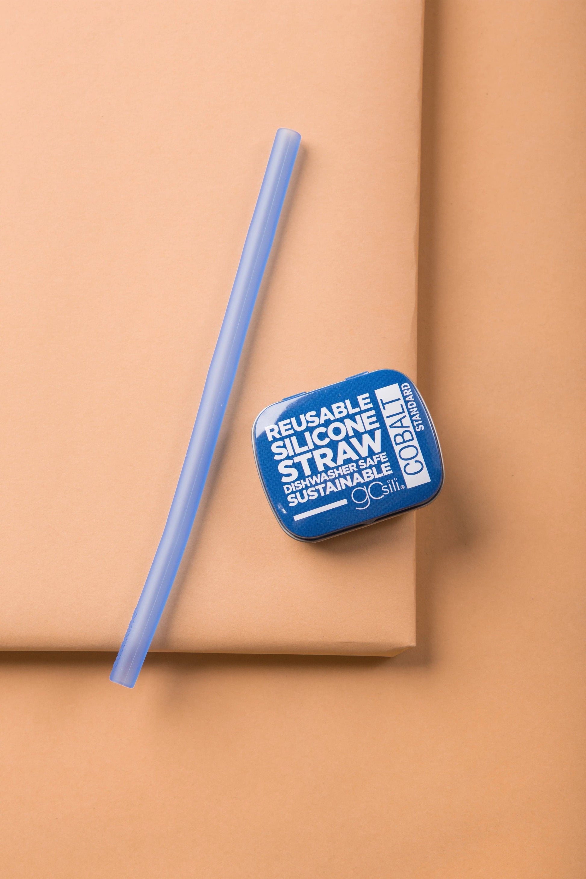 Reusable Silicone Straw HOME GOODS Called to Surf Standard Cobalt 